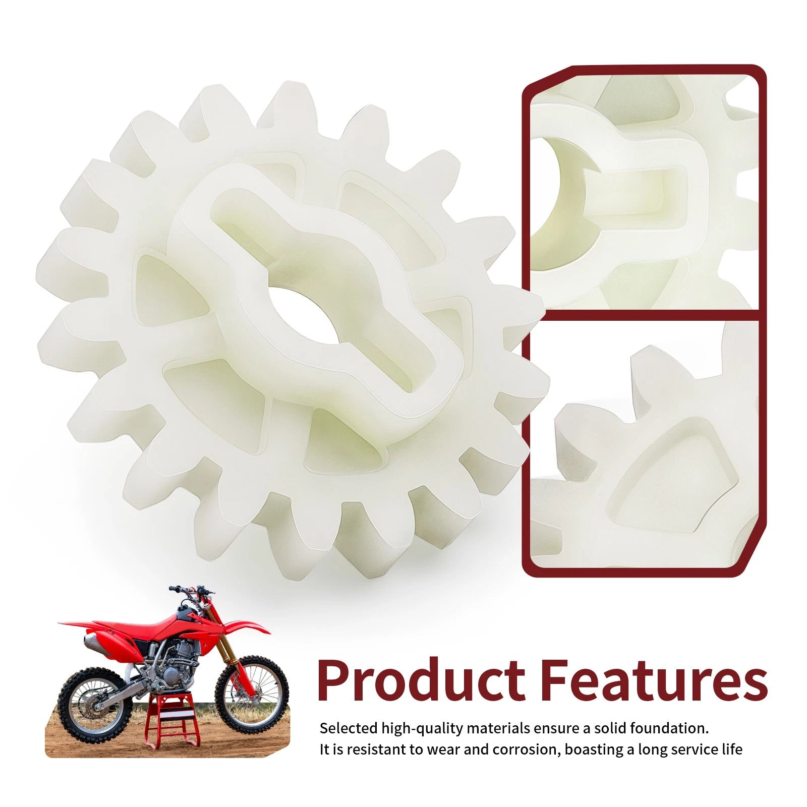 2X Oil Pump Driven Gear 18T 15133-KRN-670 for Honda CRF250R/CRF250X (2004–2017)