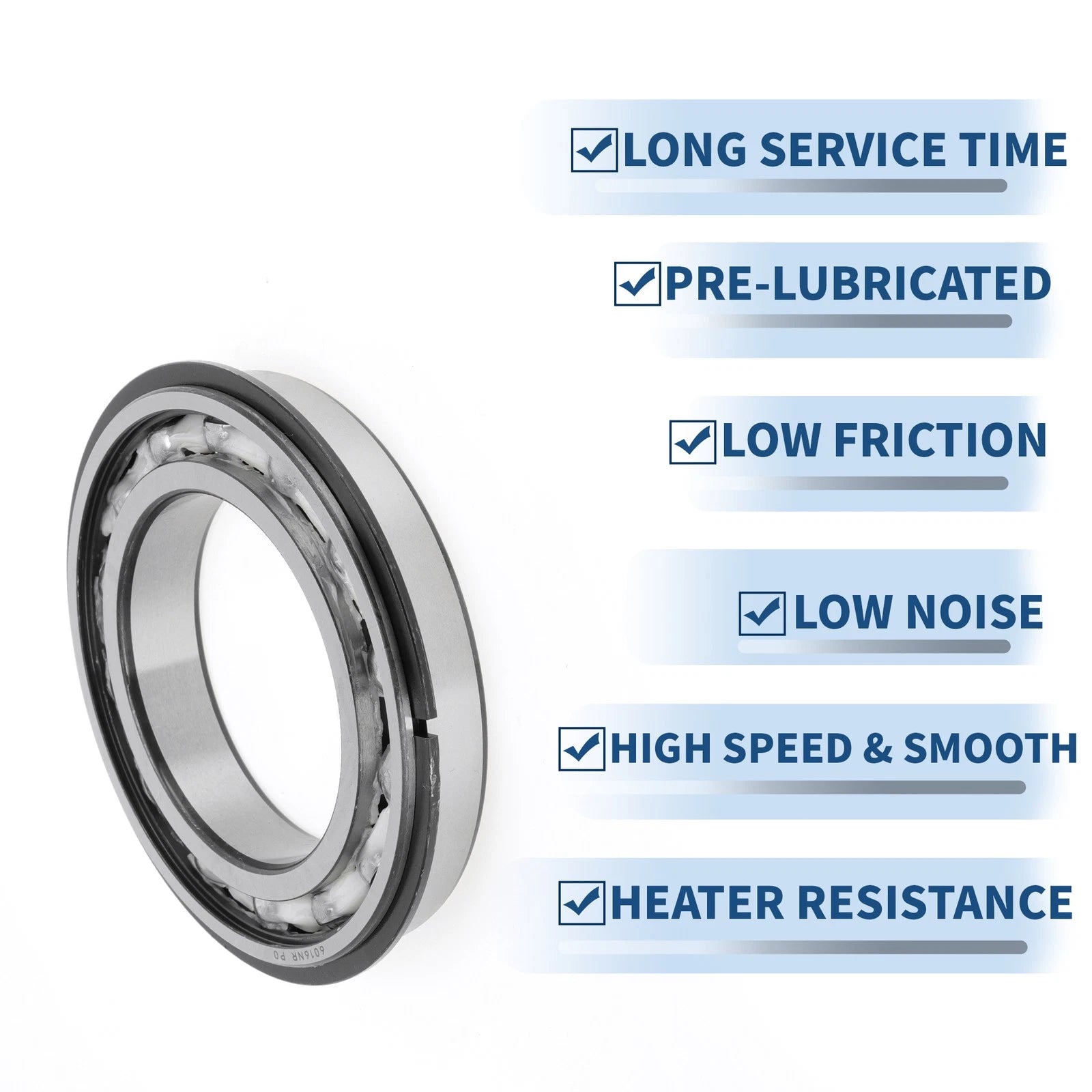 Deep Groove Ball Bearing 6016NR for Scooter Skateboard Wheel (80x125x22mm)