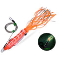 Glow in Dark Octopus Jigging Lure Set of 4 (110g, 160g, 210g, 260g)