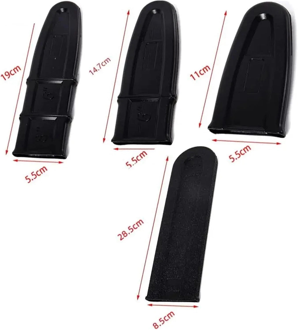 Set of 4 Lithium Chainsaw Guide Bar Sleeves (4", 6", 8", 10")