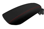 Console Lid Pull Over Cover Leather for Ford Fusion (2013–2020) Red Stitch