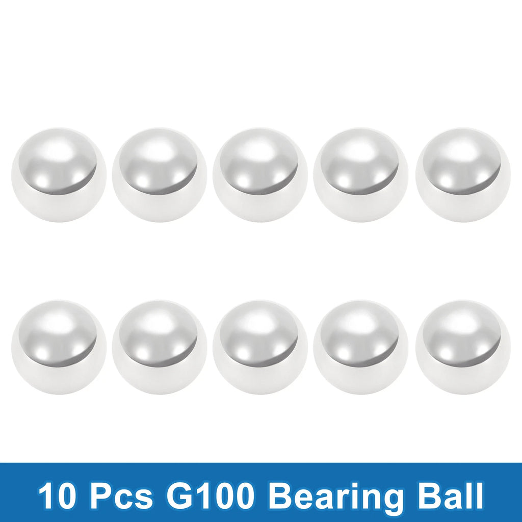 Set of 10 Precision 25mm G100 Steel Ball Bearings