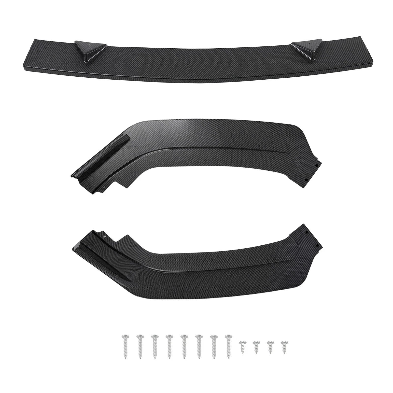 3PCS Front Spoiler Bumper Kit for Infiniti Q60 (2017–2022) Carbon Look