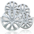 16" 10 Spoke Silver Wheel Covers with Nissan Rogue Style (Set of 4)