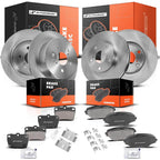 Front & Rear Disc Brake Rotor and Ceramic Pads for Toyota RAV4 (2004-2005)