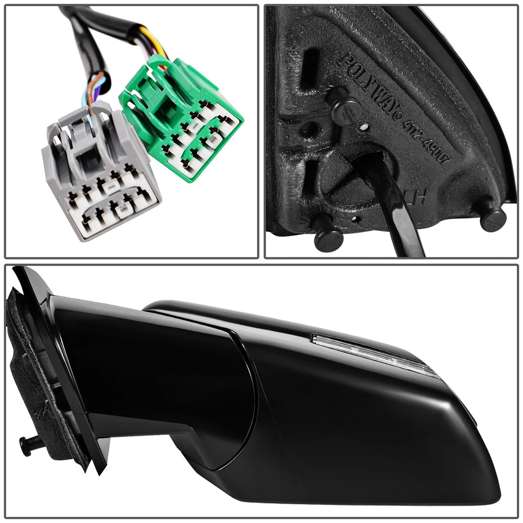 Power Heated Memory Driver Side Mirror Left for Saturn Outlook (2007–2008) GM1320365