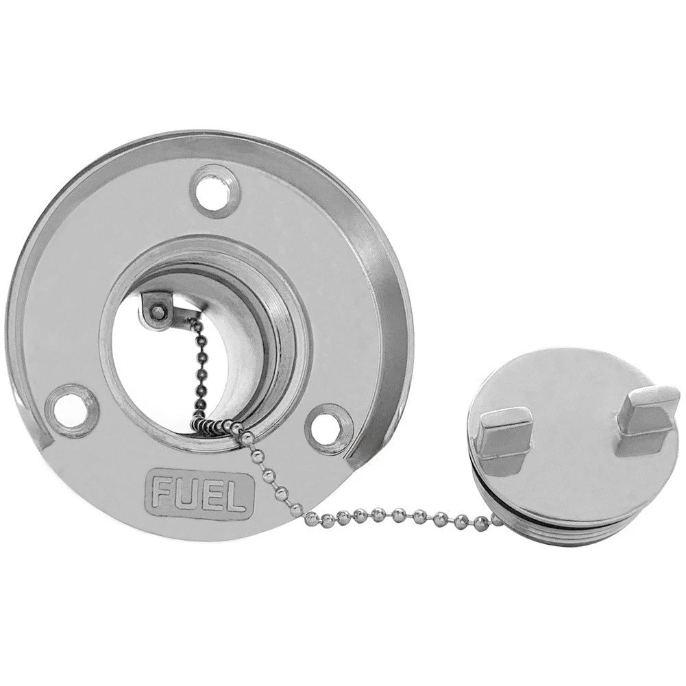 38mm Fill Port for RV Yacht Boat Marine Fuel and Water Use (316 Stainless Steel)