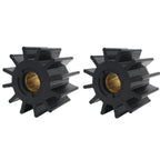 2X Water Pump Impeller for Jabsco (17935-0001, 09-819B, 875660, 825942, 807904, 18-3275)