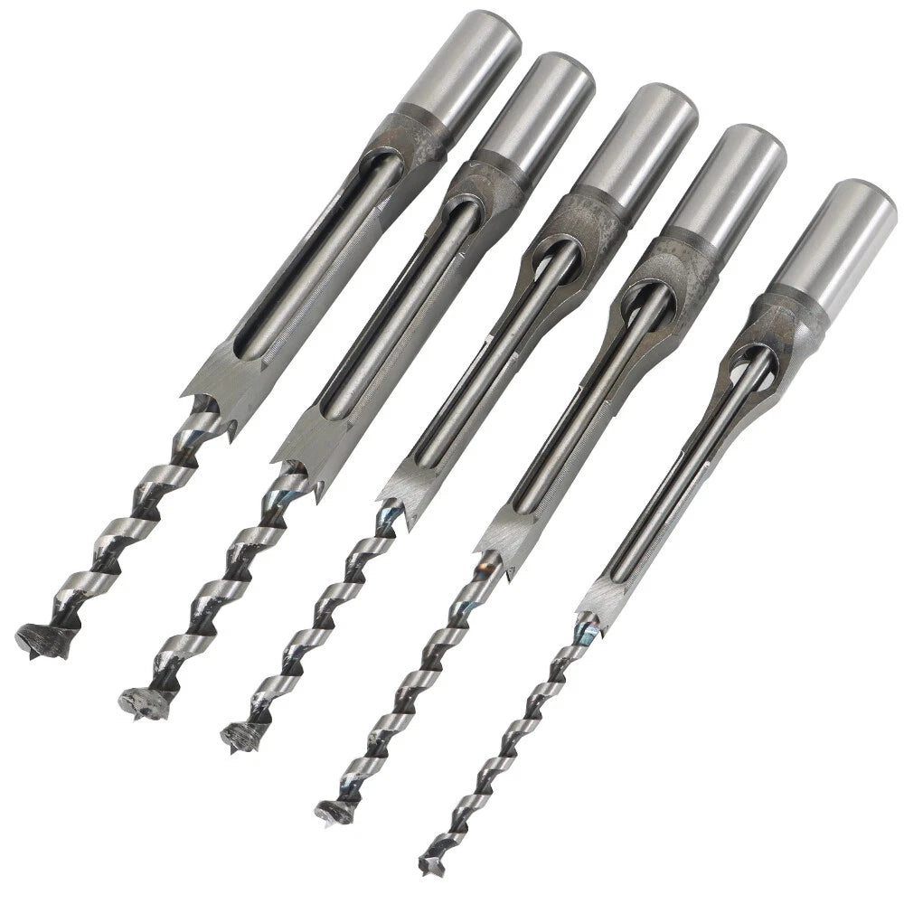 7 Pcs Mortise Drill Bit Set for Woodworking (High Speed Steel)