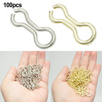 100 Fishing Sinker Eyes Eyelets for Bass Fishing (Freshwater & Saltwater)