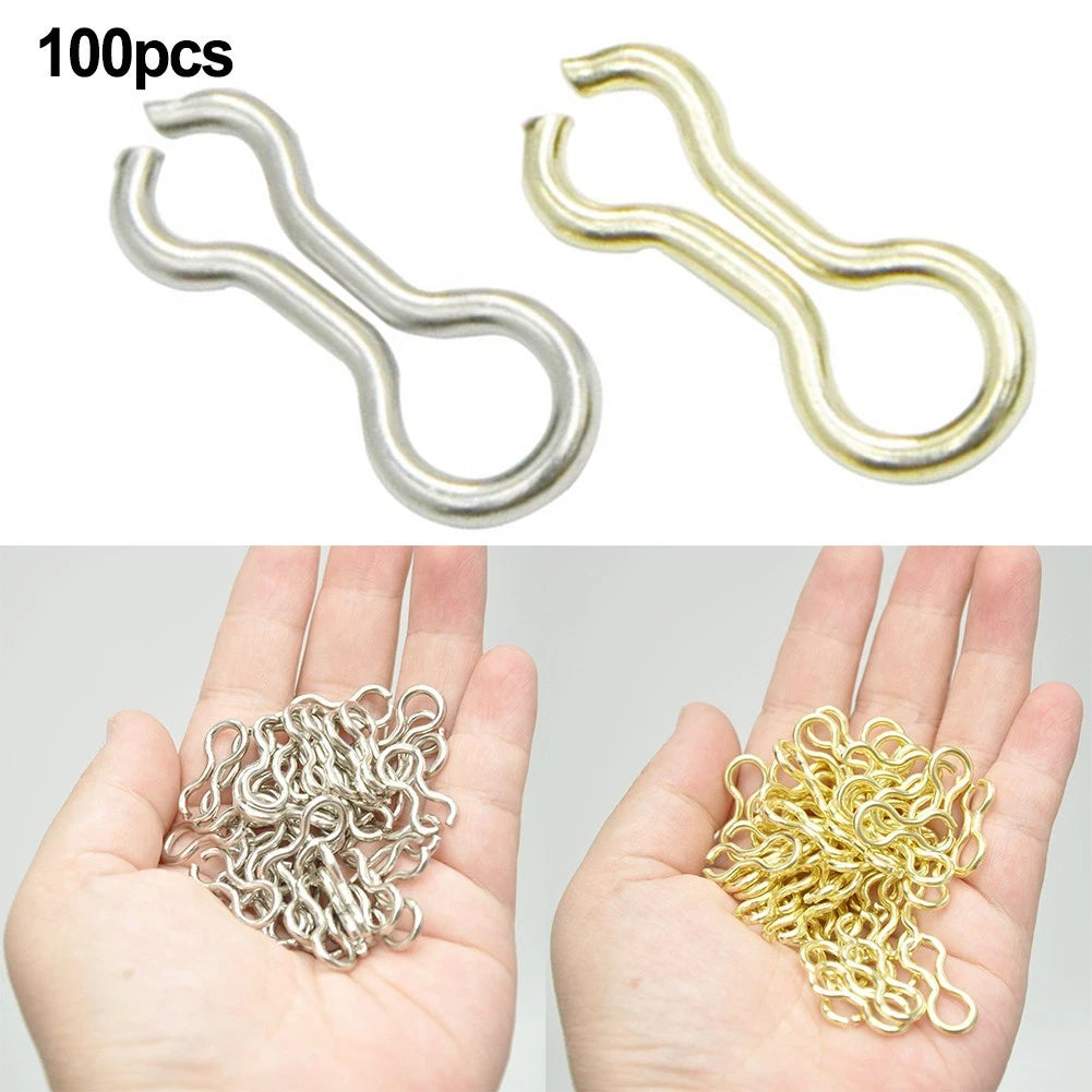 100 Fishing Sinker Eyes Eyelets for Bass Fishing (Freshwater & Saltwater)