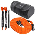 30ft Kinetic Recovery Rope for 4WD SUV Truck (24250lbs, 2 Soft Shackles)