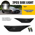 2X Front Side Marker Light Smoke for Honda Civic Sedan/Hatchback/Coupe (2016–2021)