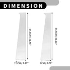 4 Pcs Car Pillar Window Trim for Dodge Ram 1500 (2002-2008) Chrome Silver Tone