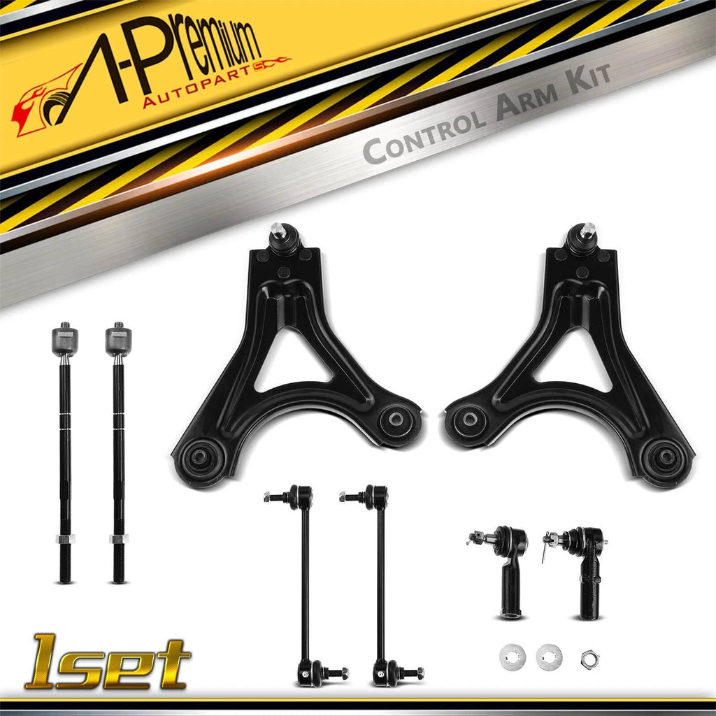 Set of 8 Front Control Arm Ball Joints Sway Bar Links for Ford Contour (1995–2000)