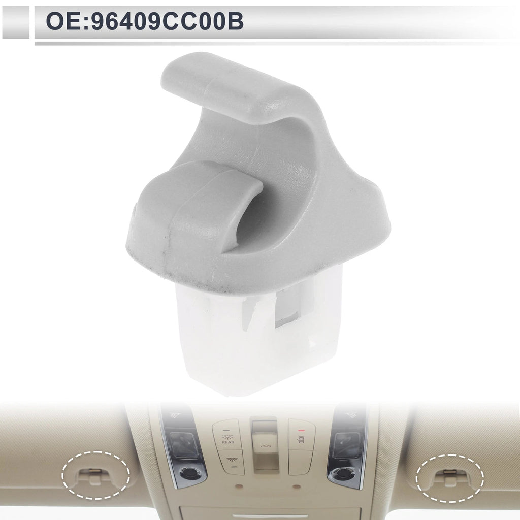 Sun Visor Holder Clip for Nissan Murano (2003–2007) No. 96409CC00B Gray