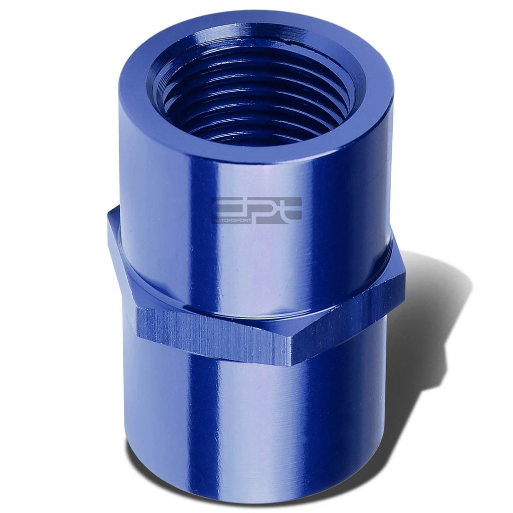 1/2" NPT Female Coupler for Universal Applications (Aluminum, Blue Anodized)