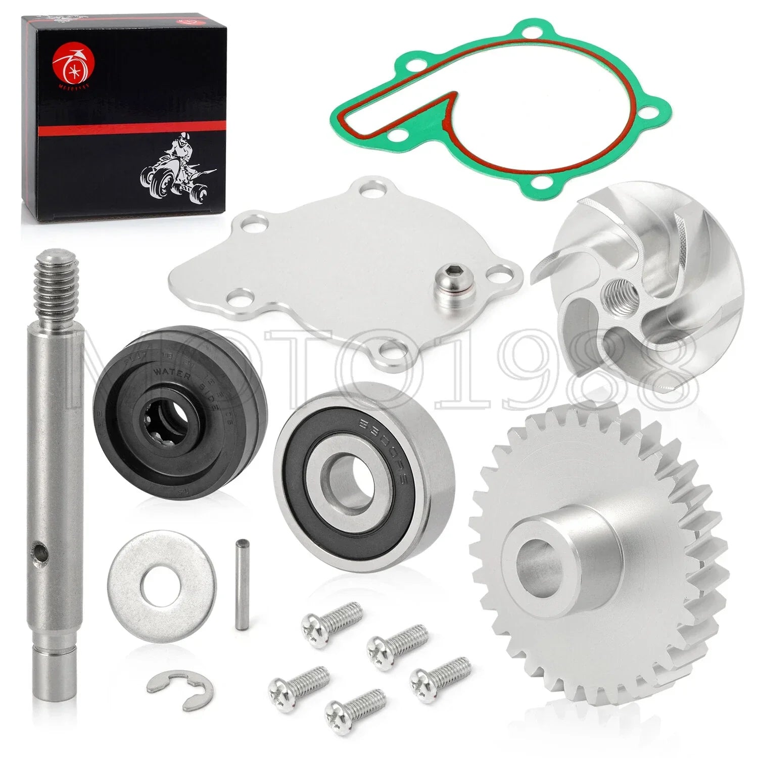 Banshee Billet Impeller Water Pump Gear Bearing Seal Kit Shaft for Yamaha Banshee (1987–2006)