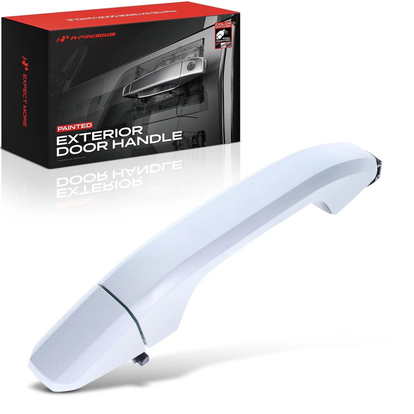 Rear Silver Birch Exterior Door Handle for Chevy Silverado 2500 HD (2007–2014)