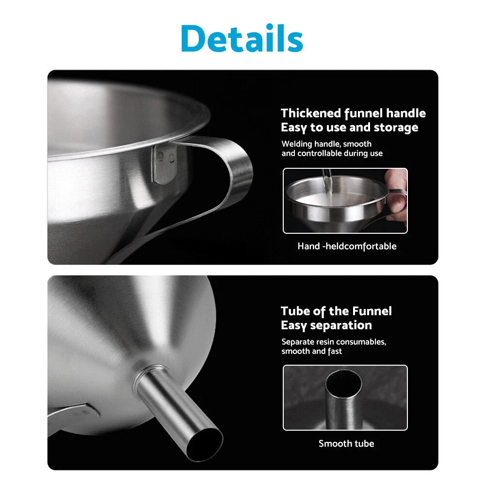 Stainless Steel Filter Funnel for 3D Printer UV Resin