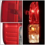 Left Side Taillight for Nissan Frontier Equator (2005–2021) Chrome Red Lens