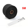 5M Black Thermal Tape Header Heat Wrap Insulation for Automotive Use