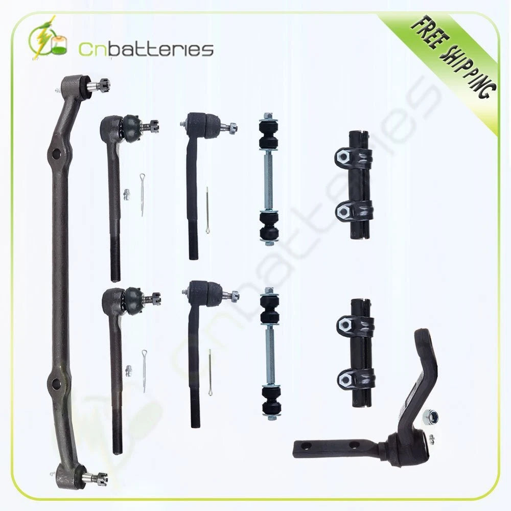 10Pcs Front Suspension Tie Rod Center Link Sway Bar for Chevrolet Malibu (1978–1983)