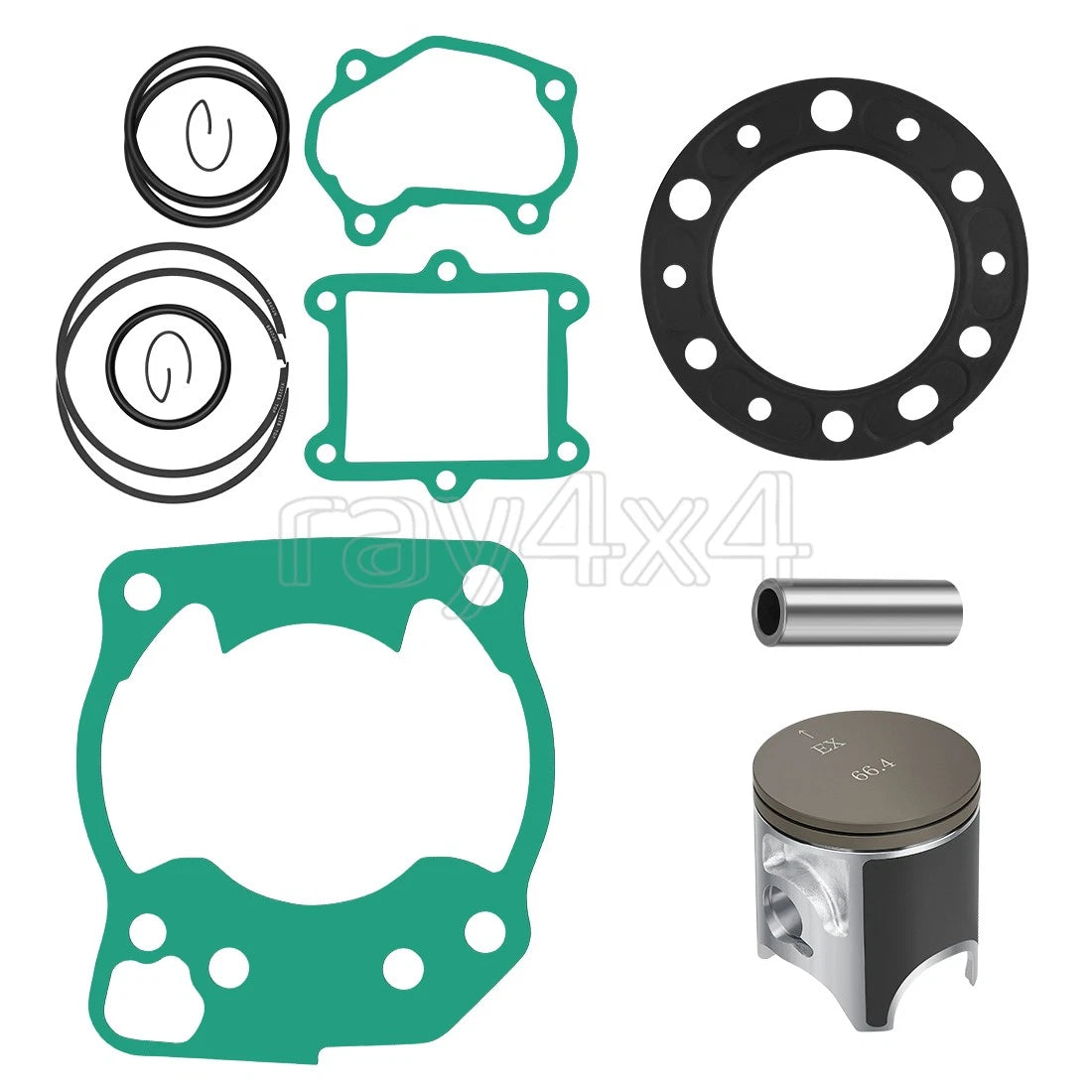Top End Gasket & Piston Kit STD 66.4mm for Honda CR250R (1992–1996)