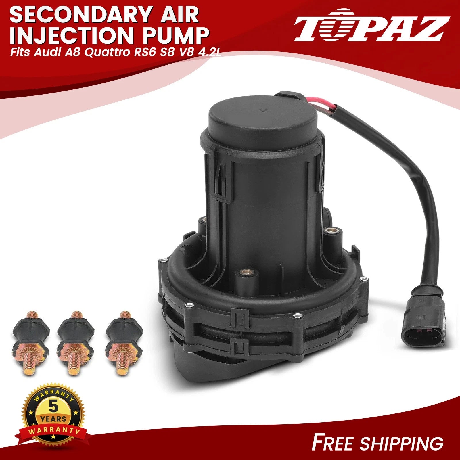 Secondary Air Injection Pump for Audi A8 Quattro RS6 S8 (1997–2009)