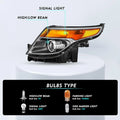 Headlight for Ford Explorer (2011–2015) Halogen Driver Side