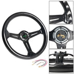6 Bolt Carbon Fiber Racing Steering Wheel Deep Dish 14 Inch