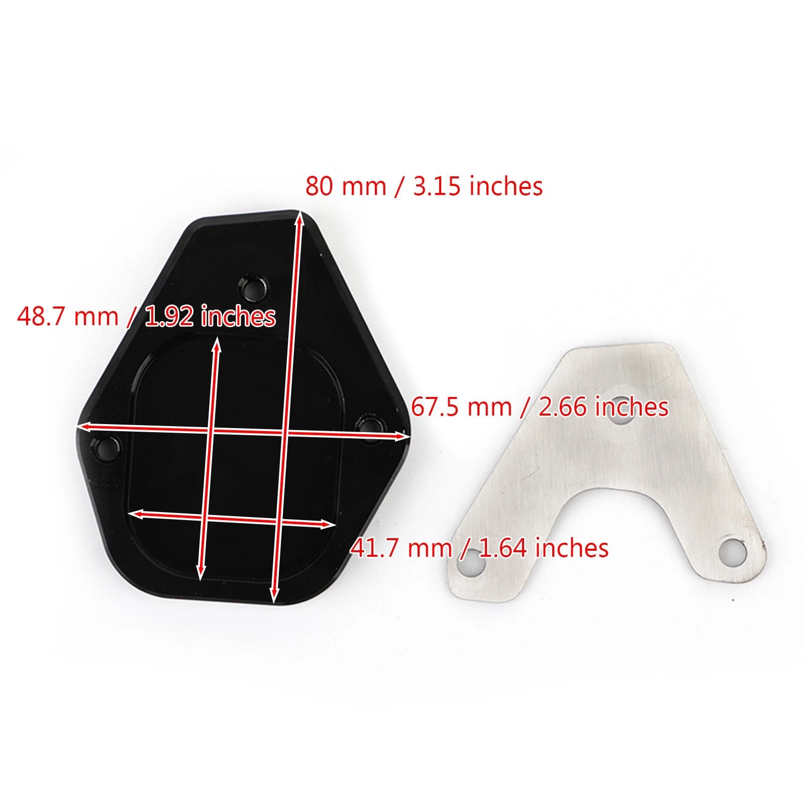Kickstand Enlarger Pad for Moto Guzzi V85TT (2020–2021)
