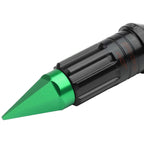 Spiked Cap Steel Green 16" Rim Lug + 4 Lock Nuts + Adapter M12x1.5 (Fits Various)