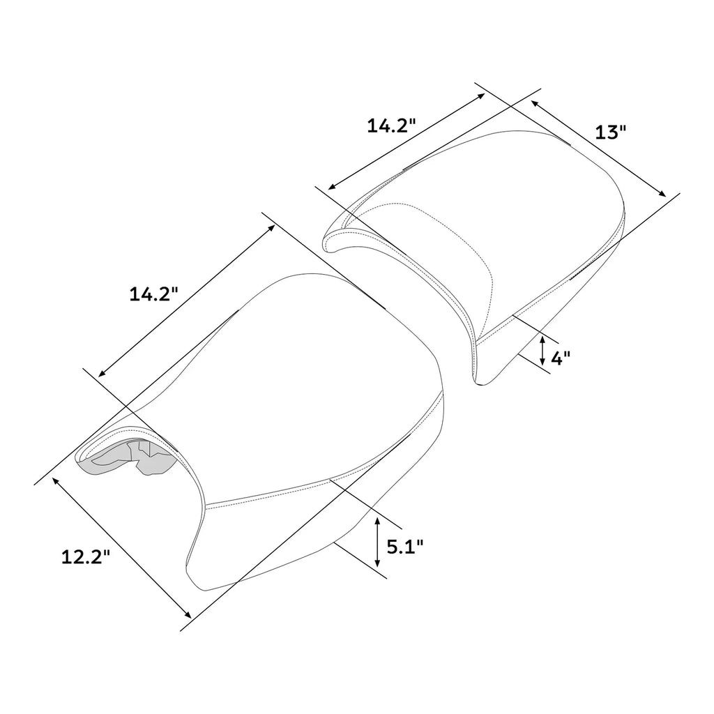 Rider & Passenger Seat for BMW R1250GS, R1200GS Adventure (2013-2024)