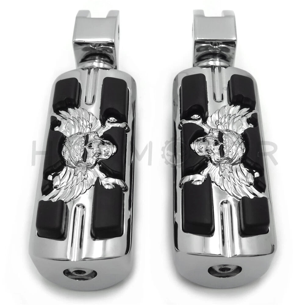 Pirate Skull Footpeg for Yamaha V-Star 1100 650 Stryker V-Max Virago Bolt (2000–2023)
