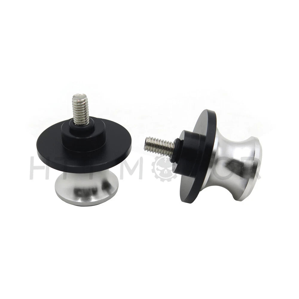 2X CNC M6 Swingarm Spools Sliders 6mm for Aprilia Yamaha YZF-R1 R6 FZ-1 (2000–2023)