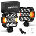 4.5" LED Work Light Bar for Offroad Vehicles (Spot & Flood)