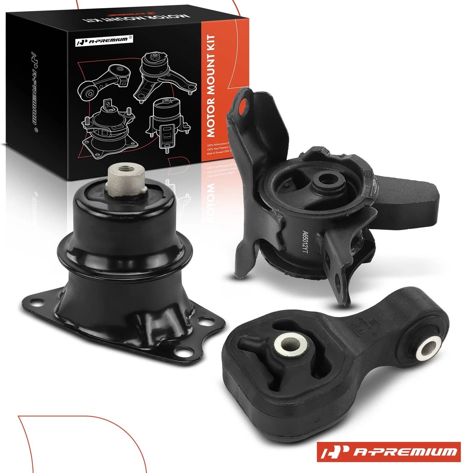 3X Engine Motor & Torque Strut Mount for Honda Fit (2009–2014)