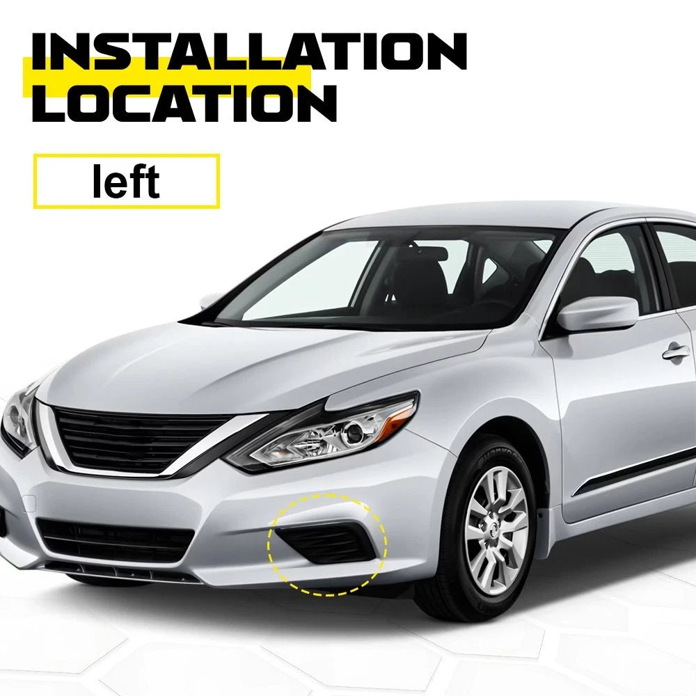 Fog Light Cover for Nissan Altima (2016–2018) Front Left Black 622573TA0A