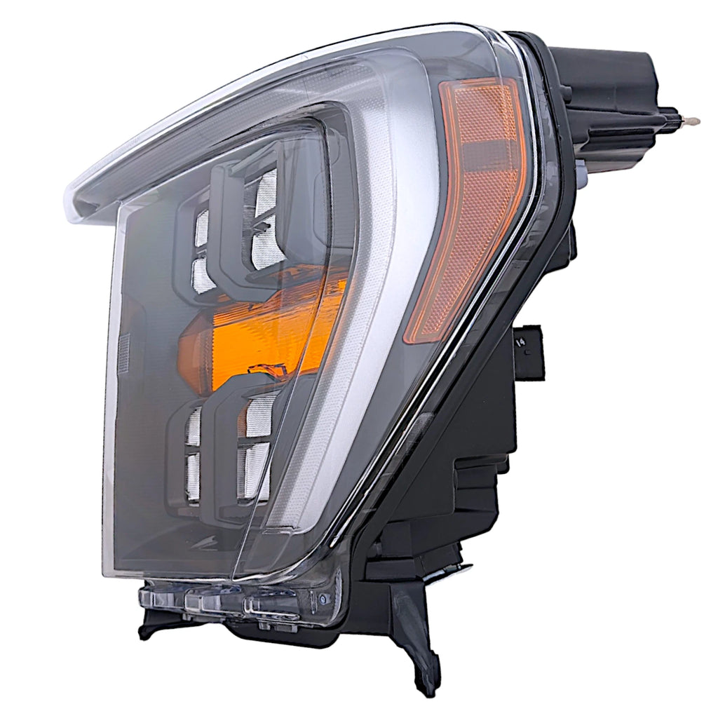 Driver Side Quad LED Headlight for Ford F150 (2021–2024) Black w/o AFS LH