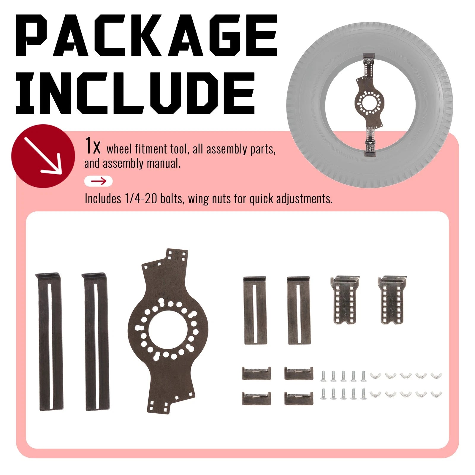5-Lug Bolt Pattern Wheel Fitment Simulator Tool for Universal Use
