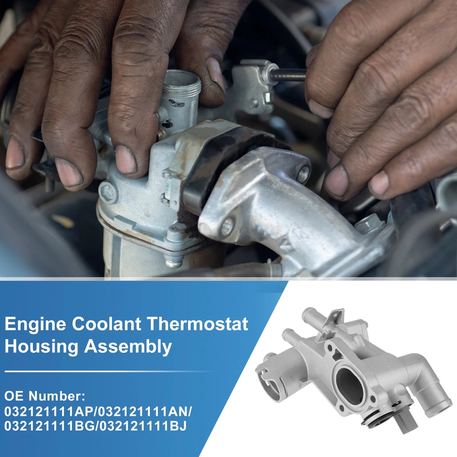 Engine Coolant Thermostat Housing Assembly No.032121111AP for Volkswagen Lupo (1998–2005)