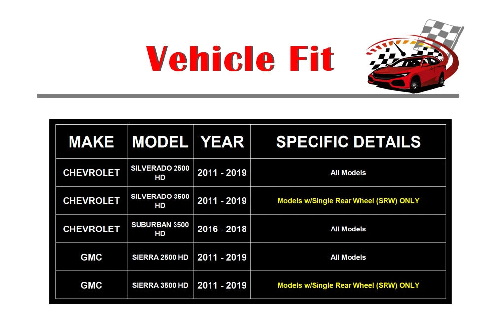 Drilled Rotors & Brake Pads for Silverado Sierra 2500 3500 HD (2011-2018)