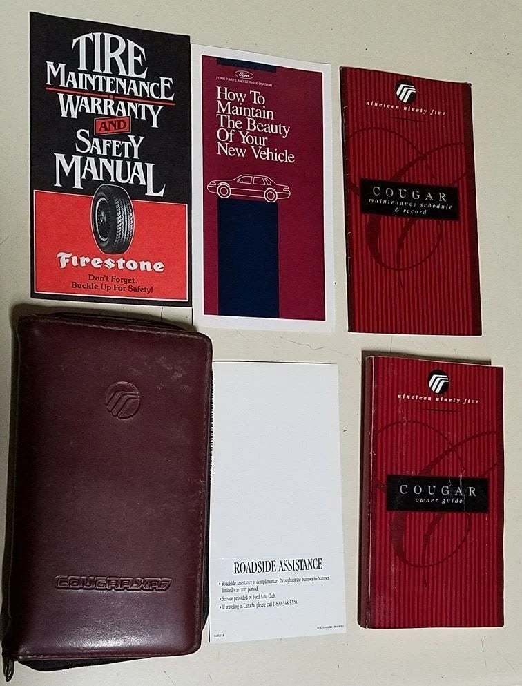 Owners Manual Collection for Mercury Cougar (1995)
