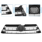 Front Upper Hood Bumper Grille for Toyota Highlander (2017–2019) Black