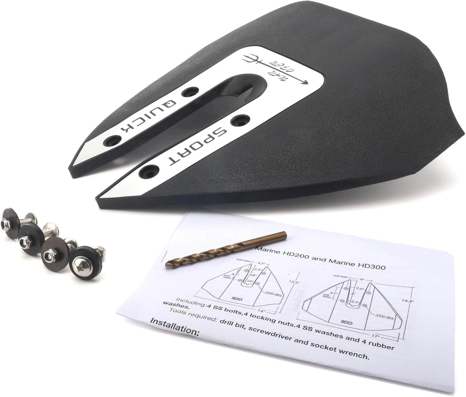 Lower Unit Whale Tail Hydrofoil Stabilizer for 9.9-40 HP (All Years)