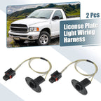 2X License Plate Light Wiring Harness Socket 5179988AB for Dodge Ram 1500 (2019–2023)