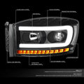 LED Sequential Projector Headlights for Dodge Ram (2006–2009)