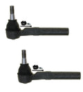 Set of 2 Outer Steering Tie Rod Ends for Silverado 1500, Sierra 1500