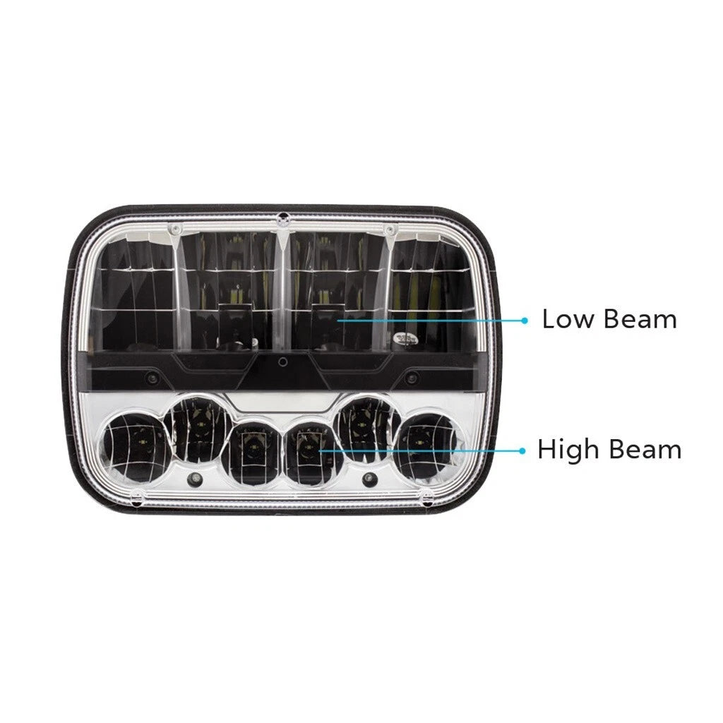 High Power LED Headlights Pair Replacement for United Pacific ULTRALIT (2010–2024)